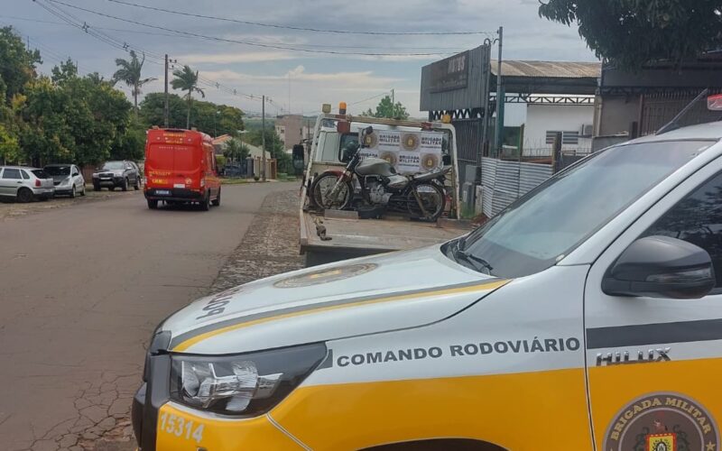 Dois homens são presos pela Brigada Militar por envolvimento com motocicleta furtada em Santo Ângelo