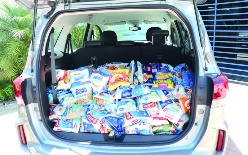 Secretaria de Esportes faz generosa doação de 160 quilos de alimentos ao Fundo Social
