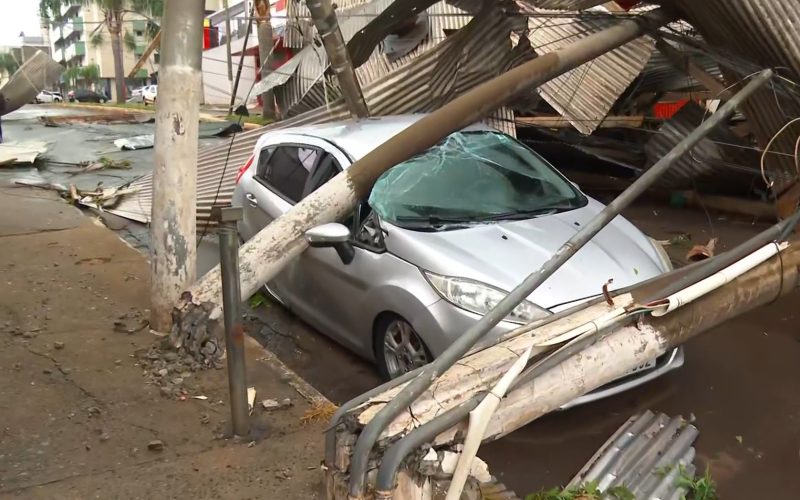 Danos causados por temporais atingem 34 municípios no Rio Grande do Sul