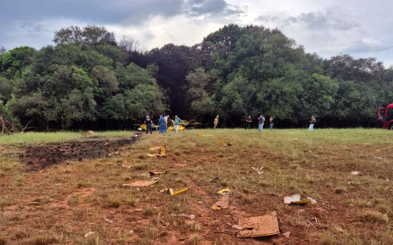 Acidente aéreo em Cruz Alta mata piloto de avião agrícola