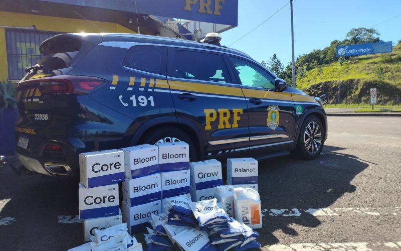 Polícia Rodoviária Federal intercepta carregamento de insumos agrícolas importados em Torres