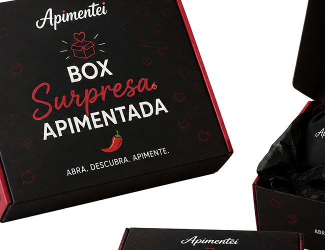 Box Surpresa Apimentada da Apimentei une praticidade, mistério e experiências para casais