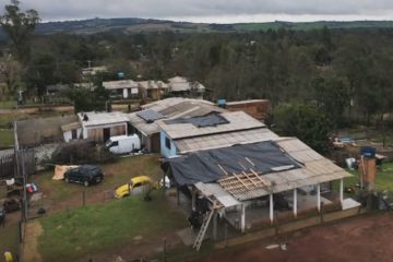 Tempestade com chuva, ventos fortes e granizo provoca o deslocamento de 456 pessoas no Rio Grande do Sul